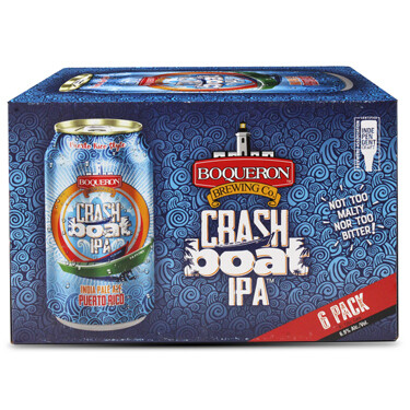 BOQUERON CRASH BOAT IPA 6PK 12 OZ+ Shipping Incluido
