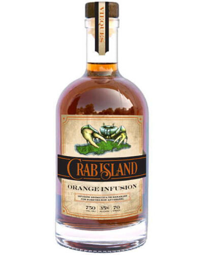 1 Crab Island Orange Infusion Rum + Shipping Incluido