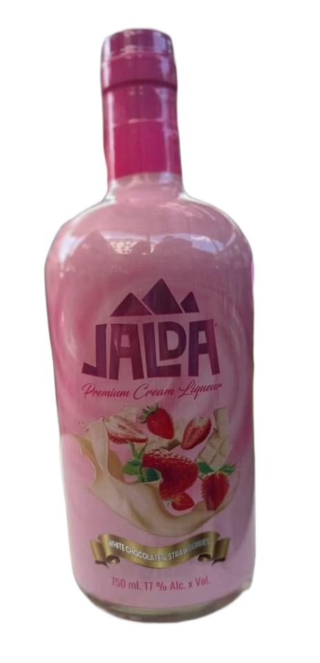 JALDA PREMIUM white chocolate and strawberries, 750 ML + Shipping Incluido