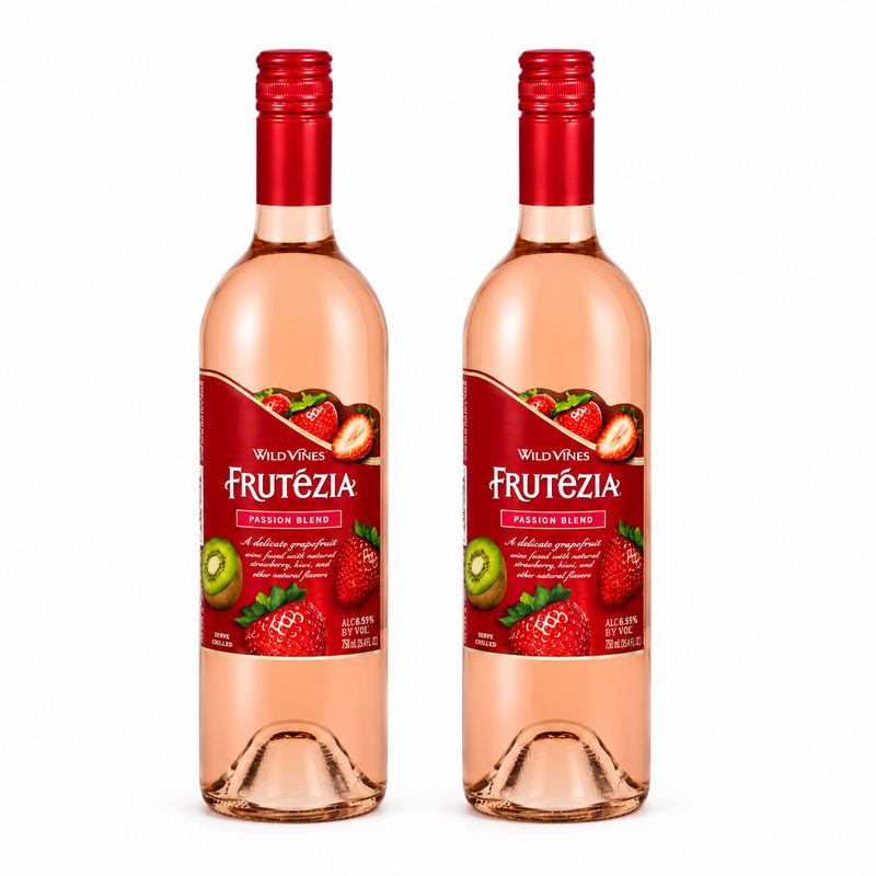 2 Botellas de Vino Frutezia (Kiwi/Strawberry) + Shipping Incluido