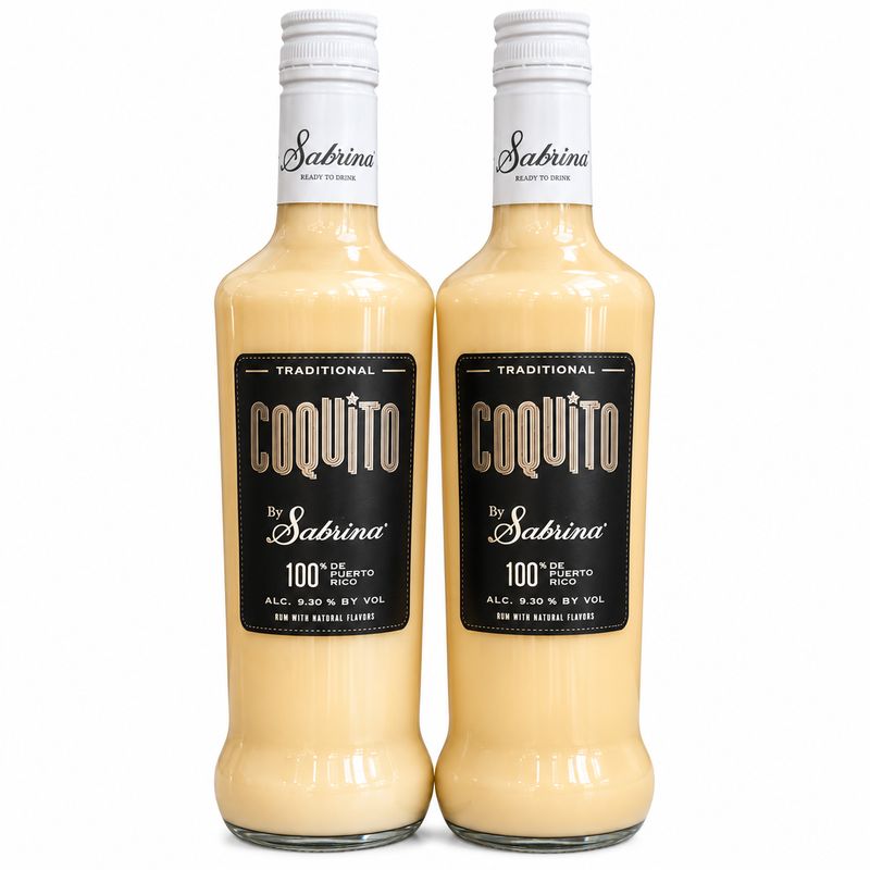 2 Botellas de Coquito Sabrina + Shipping Incluido