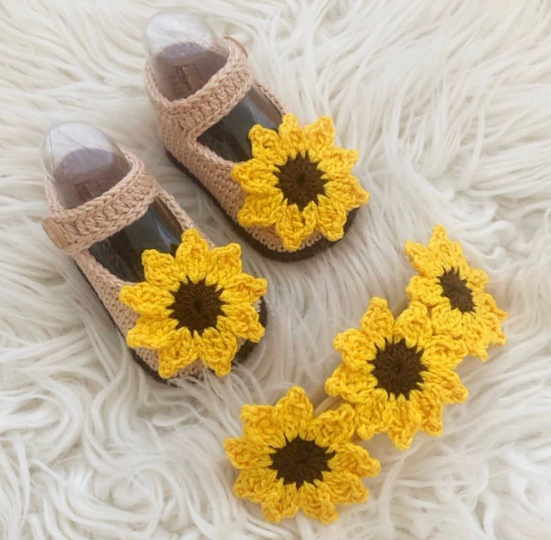 Set Zapatitos Sunflower
