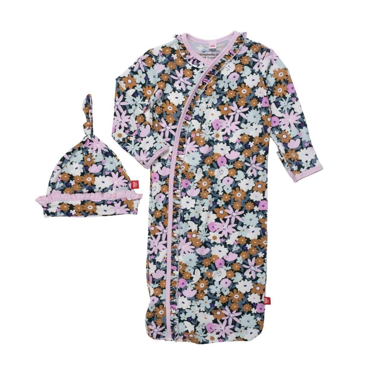 Magnetic Finchley Ruffle Placket Gown With Ruffle Hat