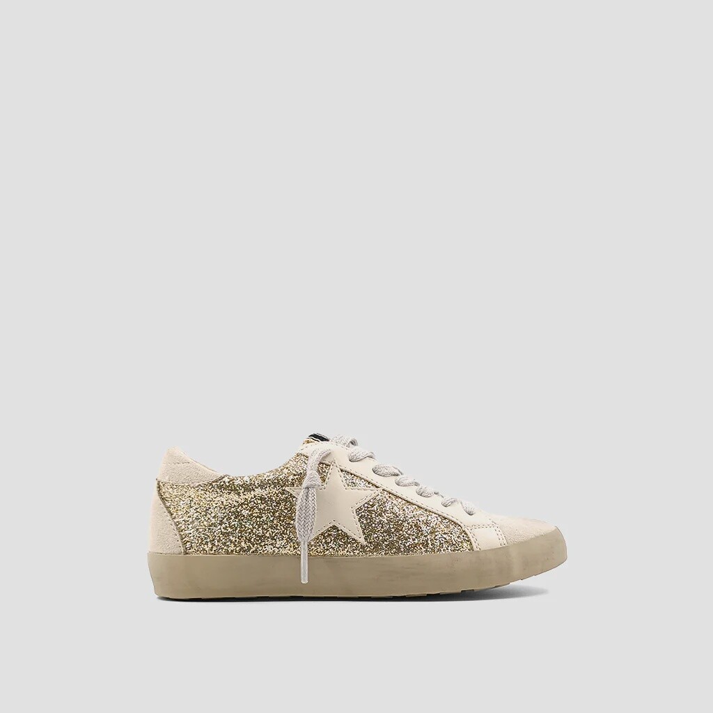 Paula Kids Gold glitter shoes