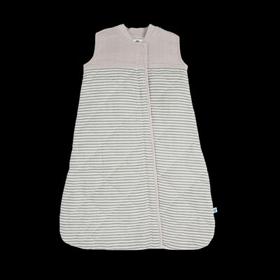 Cotton Muslin Grey Stripe Sleep Bag