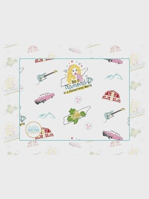 Tennessee Baby Floral 2-in-1 Burp Cloth and Bib