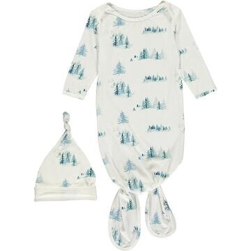 Blue Tree Gown 0-3M
