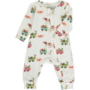 Christmas Farm Zipper Romper