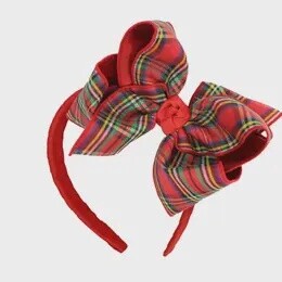 3/4 Christmas Plaid Headband