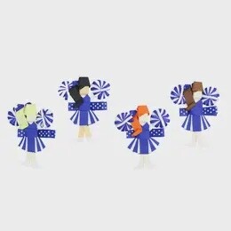 Hair Cheerleader Figures