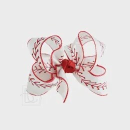 XLarge Baseball Bow 5.5”