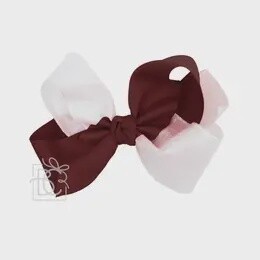 5.5” Huge Glitter &amp; Grosgrain Bow