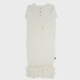 Ruffle Gown © - Whispery White