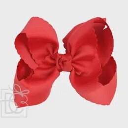 Scalloped 5.5 Bow on Clip