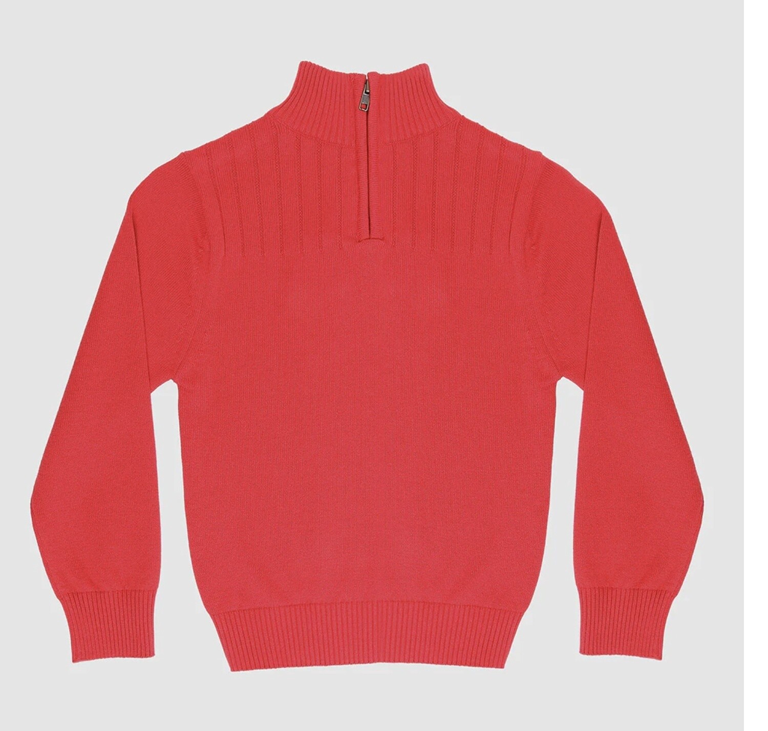 Red 1/4 Zip Sweater