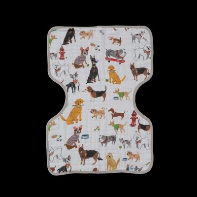 Dog Muslin Burp Cloth-Woof