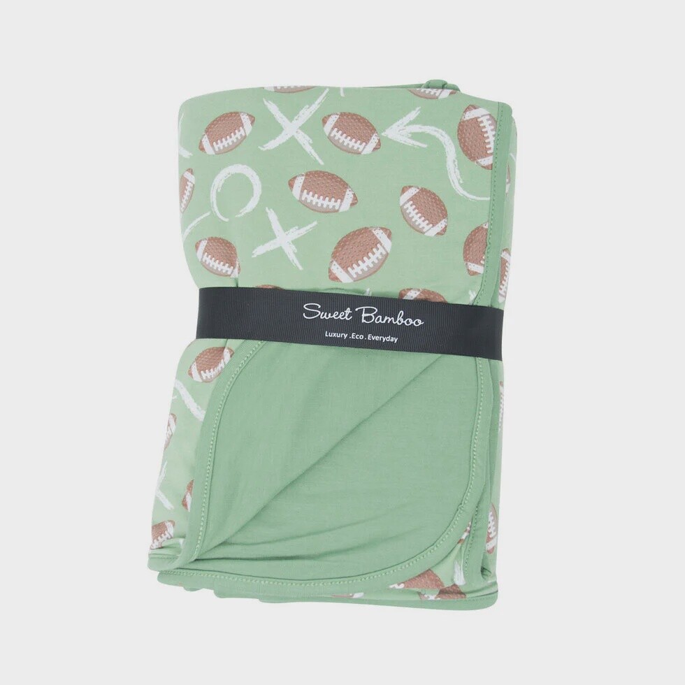 Receiving Blanket Football Shale Green