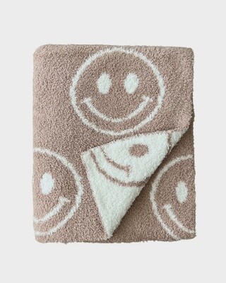 Tan Smiley Kids Blanket-30X40