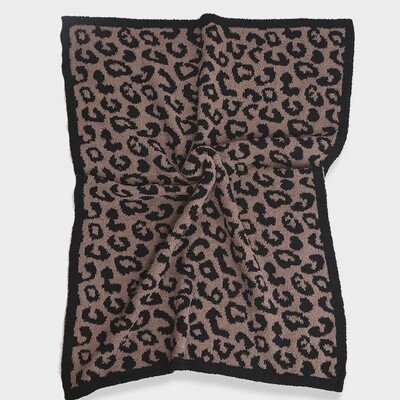 Black Leopard Kids Blanket-29X35