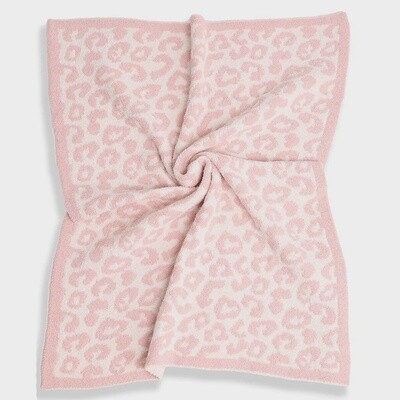 Light Pink Leopard Kids Blanket-29X35