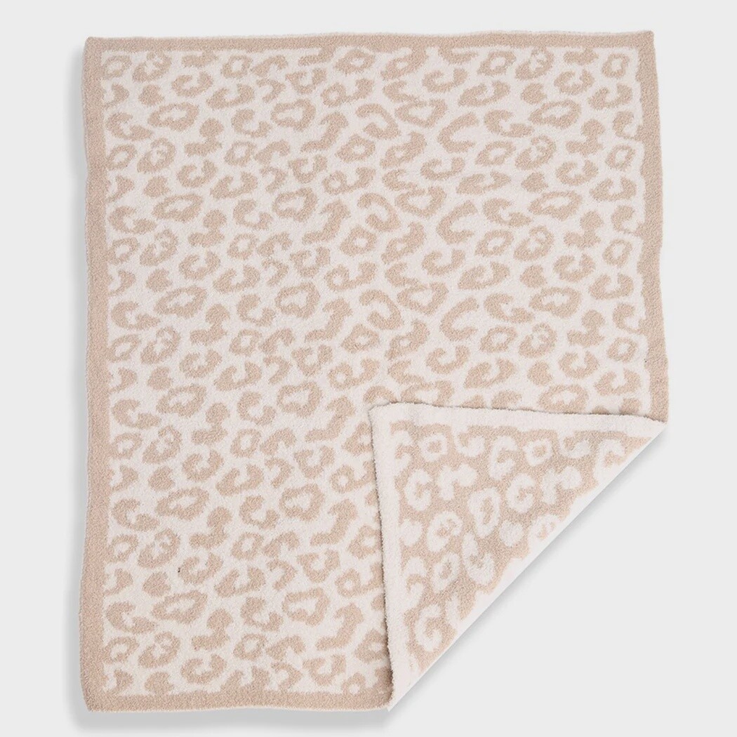 Tan leopard Kids Blanket-29X35