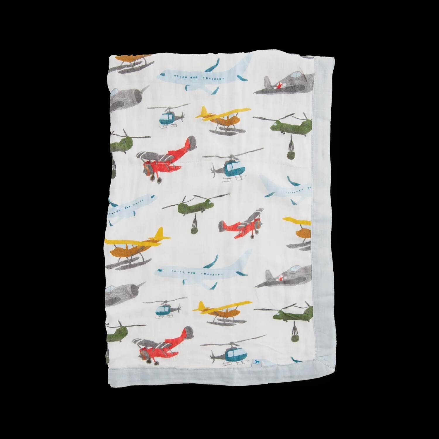 Airplane Deluxe Muslin Baby Quilt