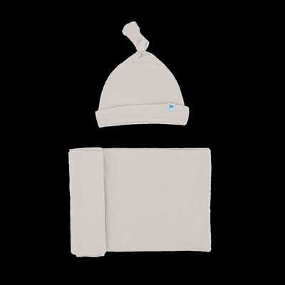 Pebble Muslin Hat and Swaddle Set