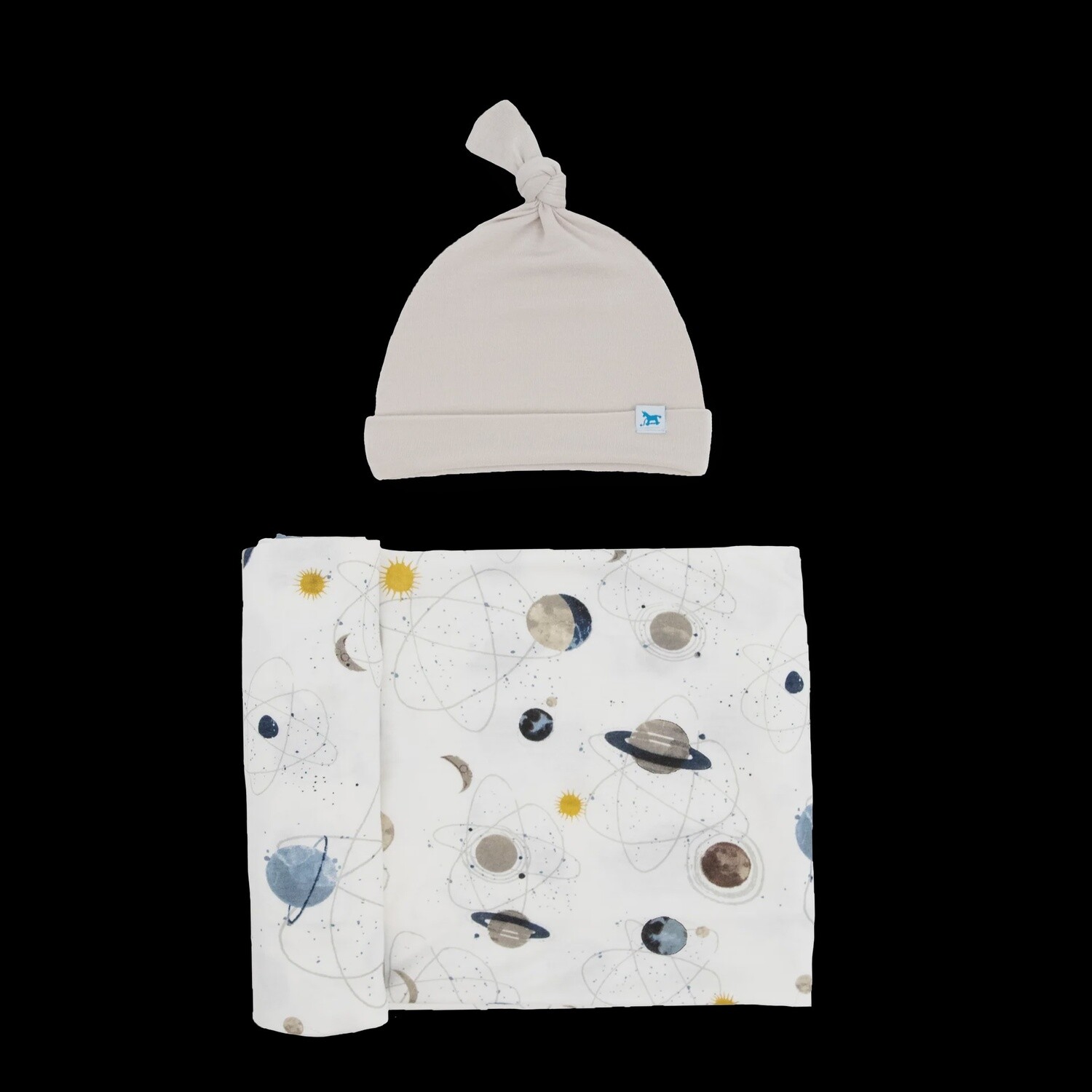 Planet Muslin Hat and Swaddle Set
