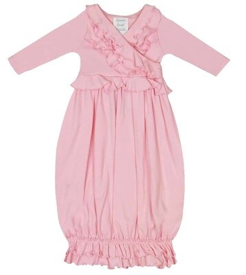 Layette Basic-Jenna Gown - Rose Shadow