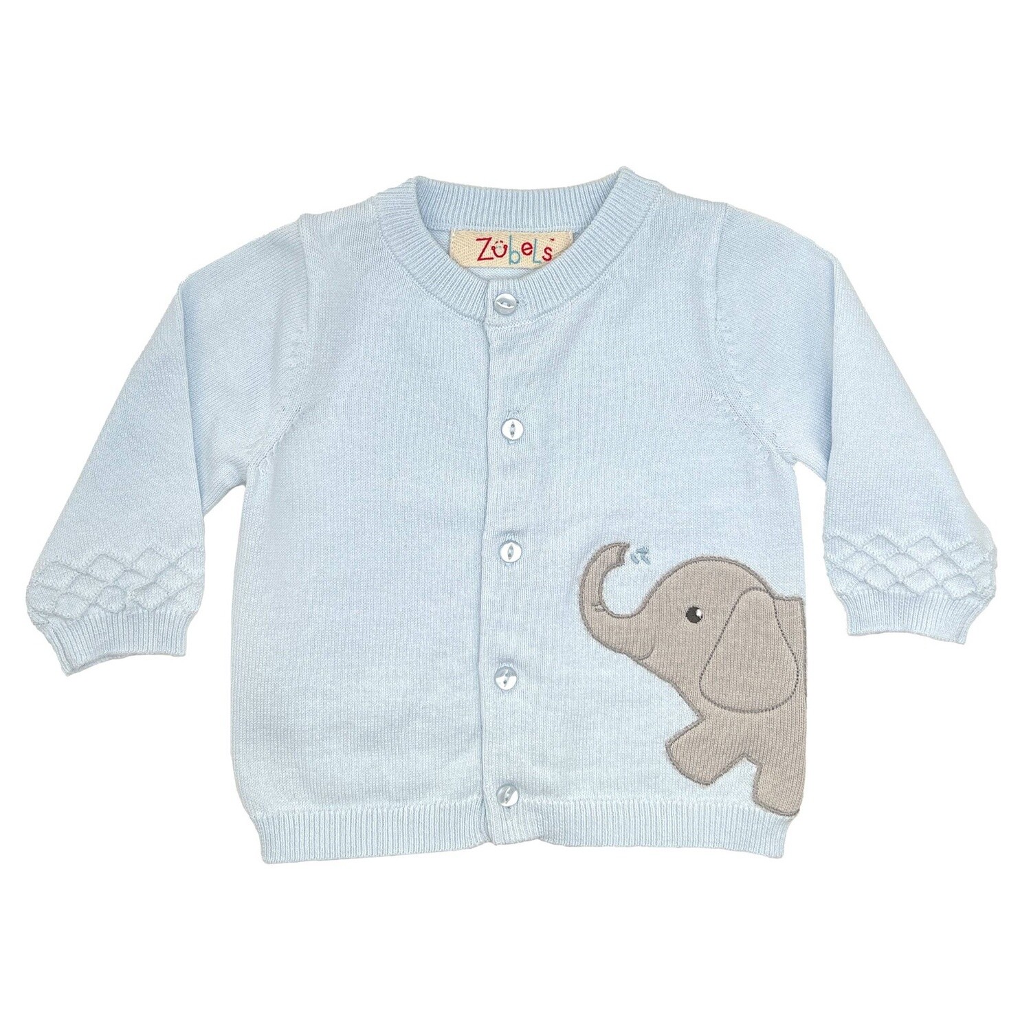 Elephant Peek-A-Boo Cardigan Sweater