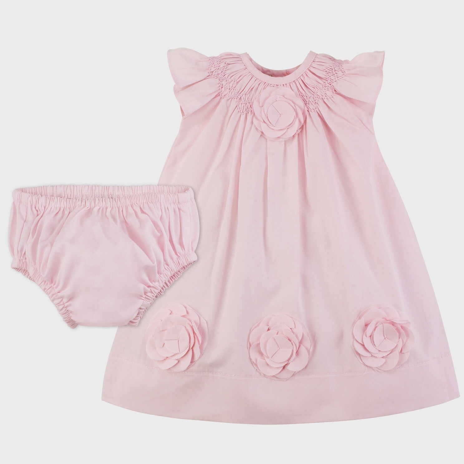 Classic Pink Dress/Cut Out Flowers