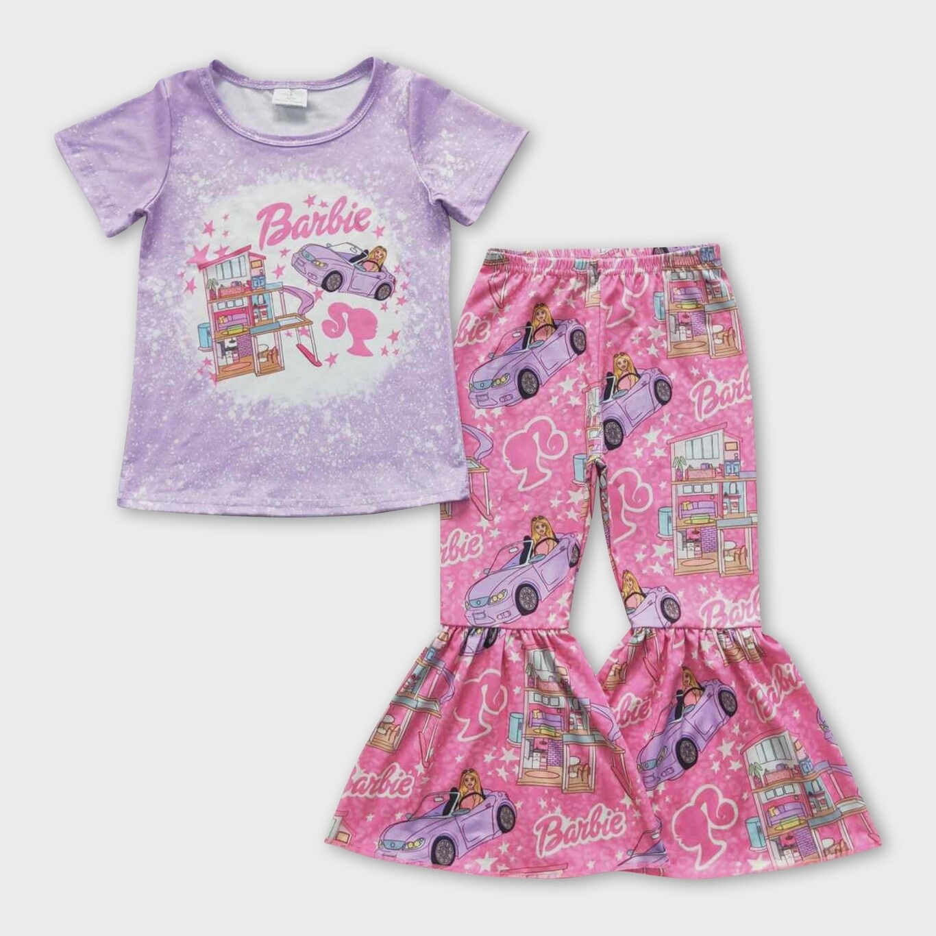 Barbie Pink and Lavender Shirt &amp; Pant Set