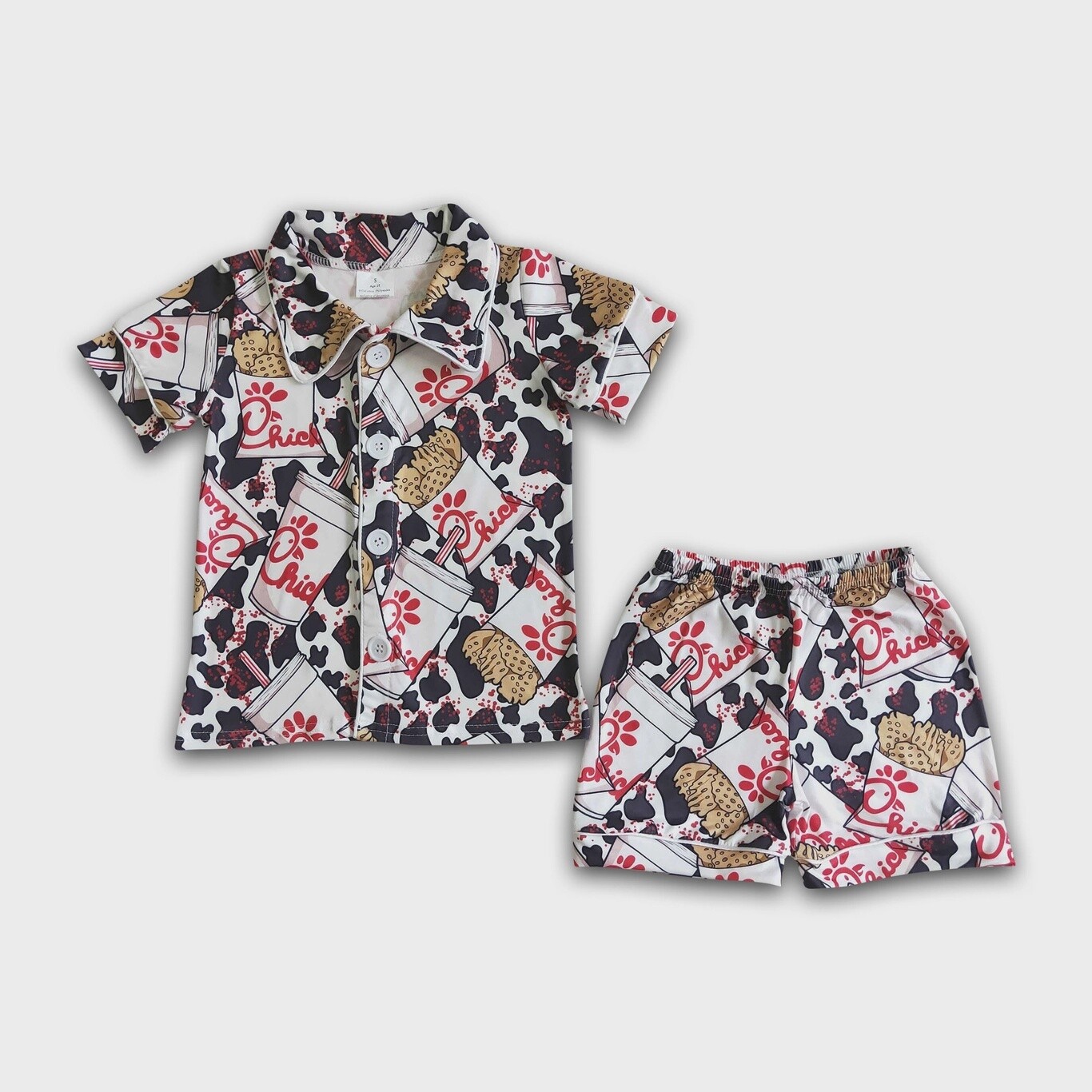Chick-fil-A Cow 2pc Shortie Pajamas