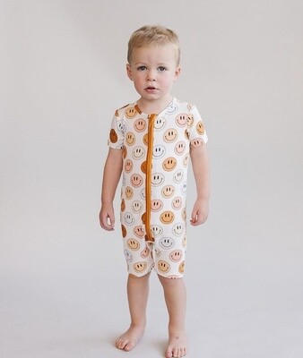 Smiley Bamboo Short Romper