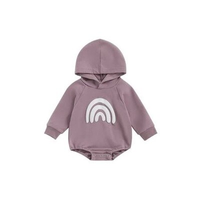 Rainbow Hoodie/ Purple