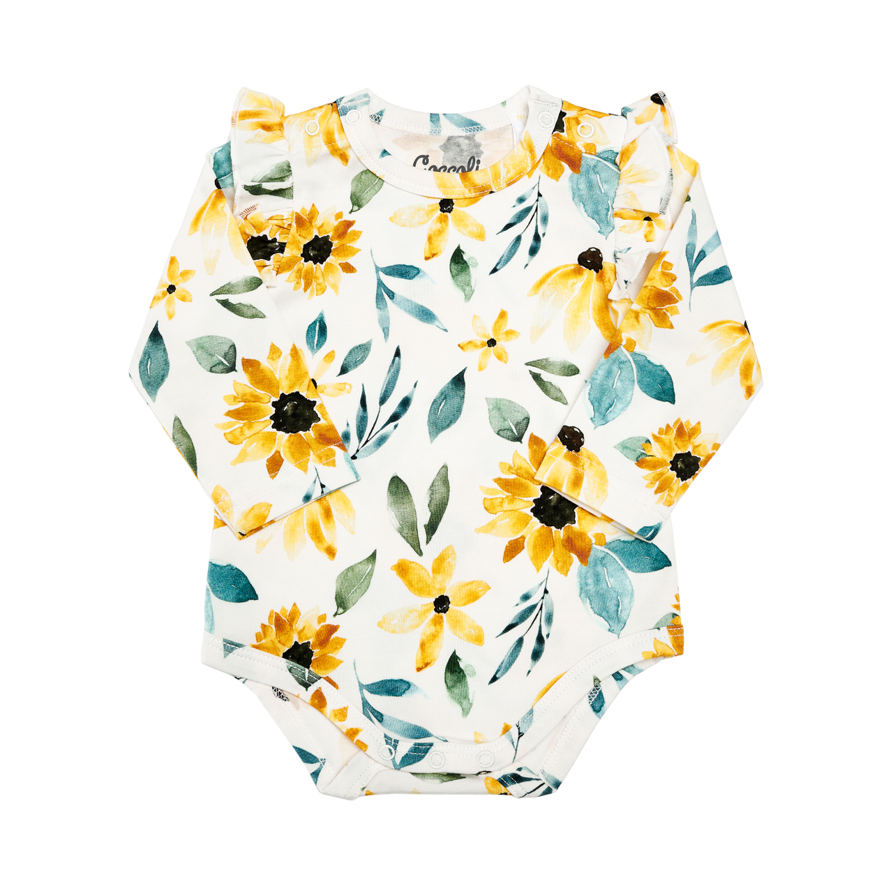 Cotton Modal Romper/Sunflowers