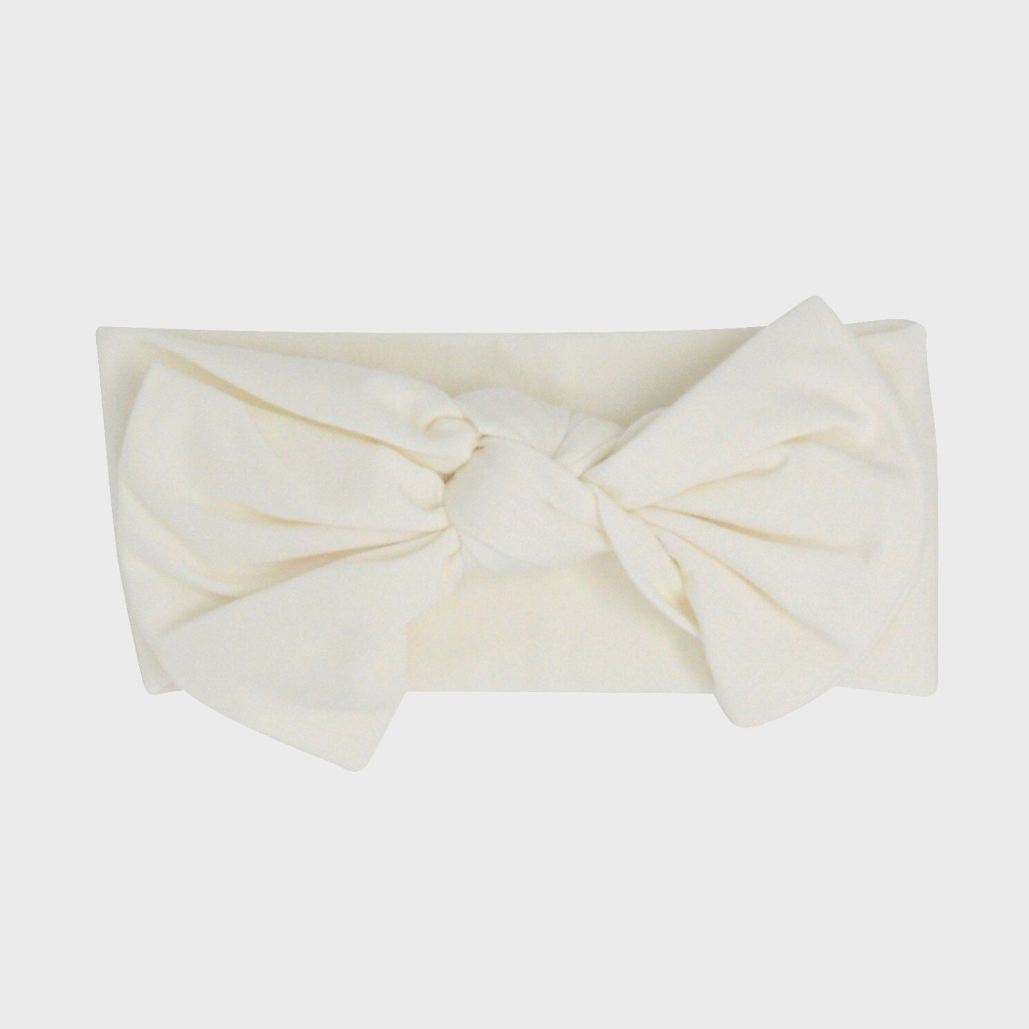Knotted Bow - Whispery White (One Size)