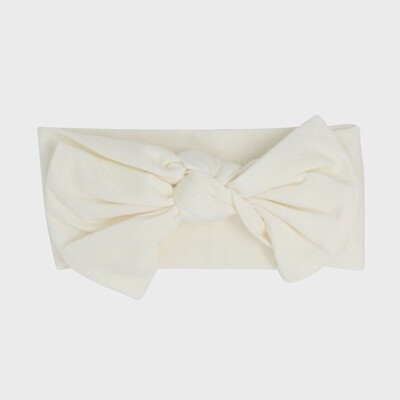 Knotted Bow - Whispery White (One Size)