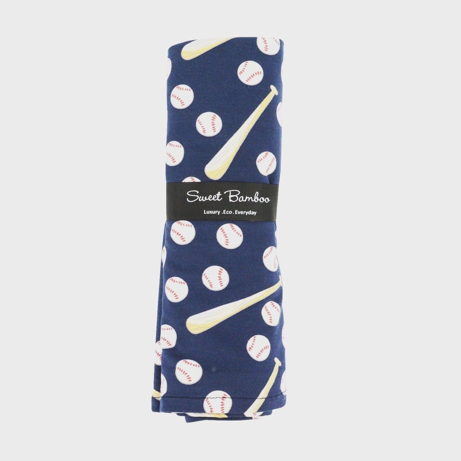 Oversized Swaddle - Little Slugger Navy