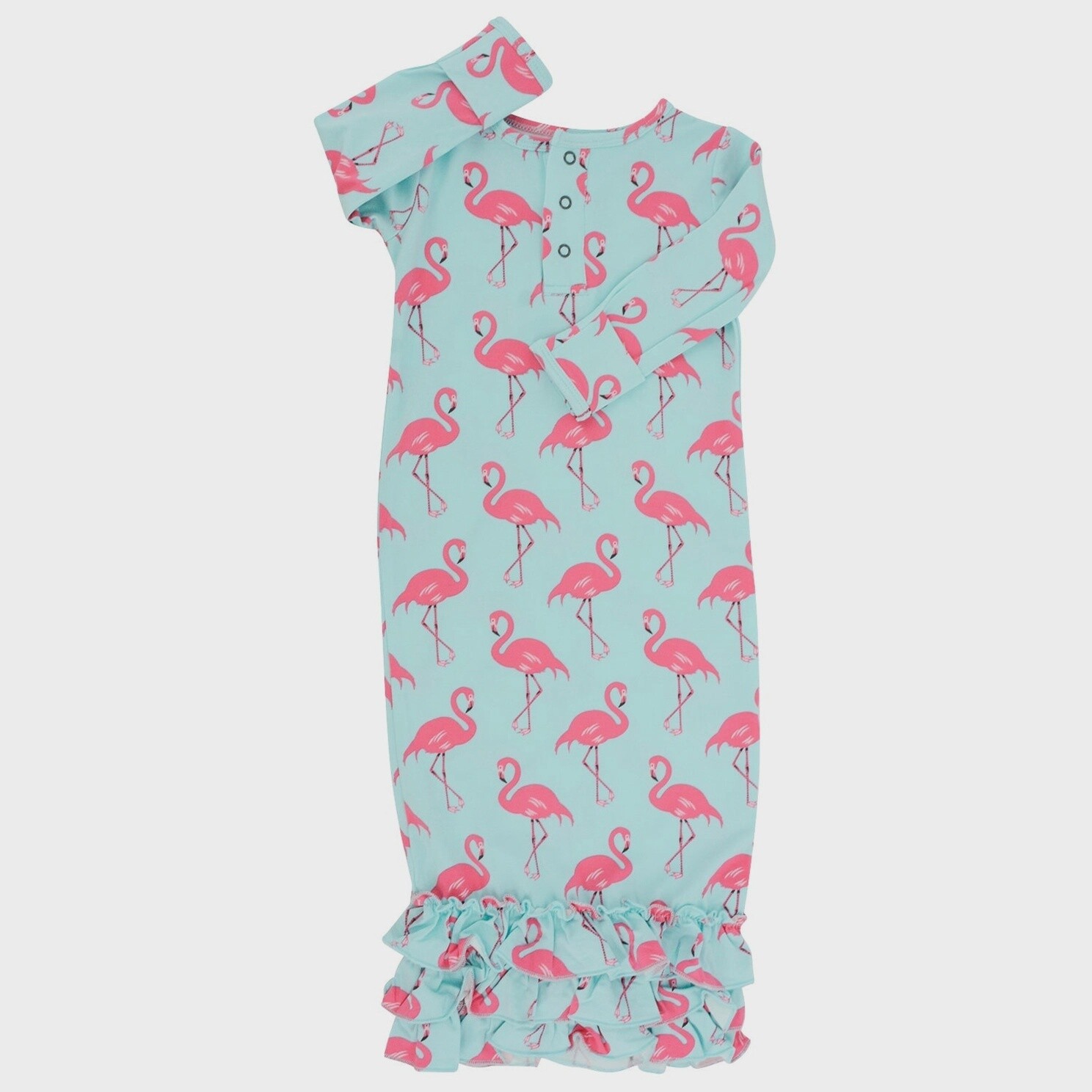 Ruffle Gown © - Flamingo Aqua (One Size)