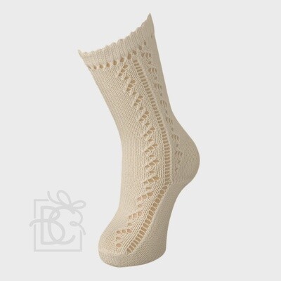 Baby Knee High Openwork Scottish Yarn Socks