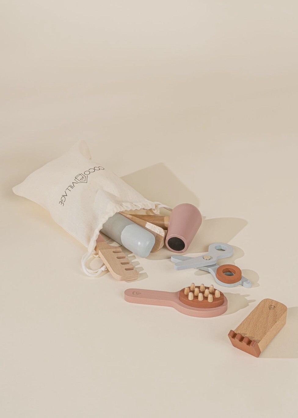 Wooden Hair Dresser Set