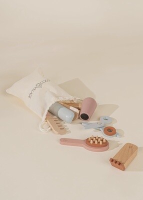 Wooden Hair Dresser Set