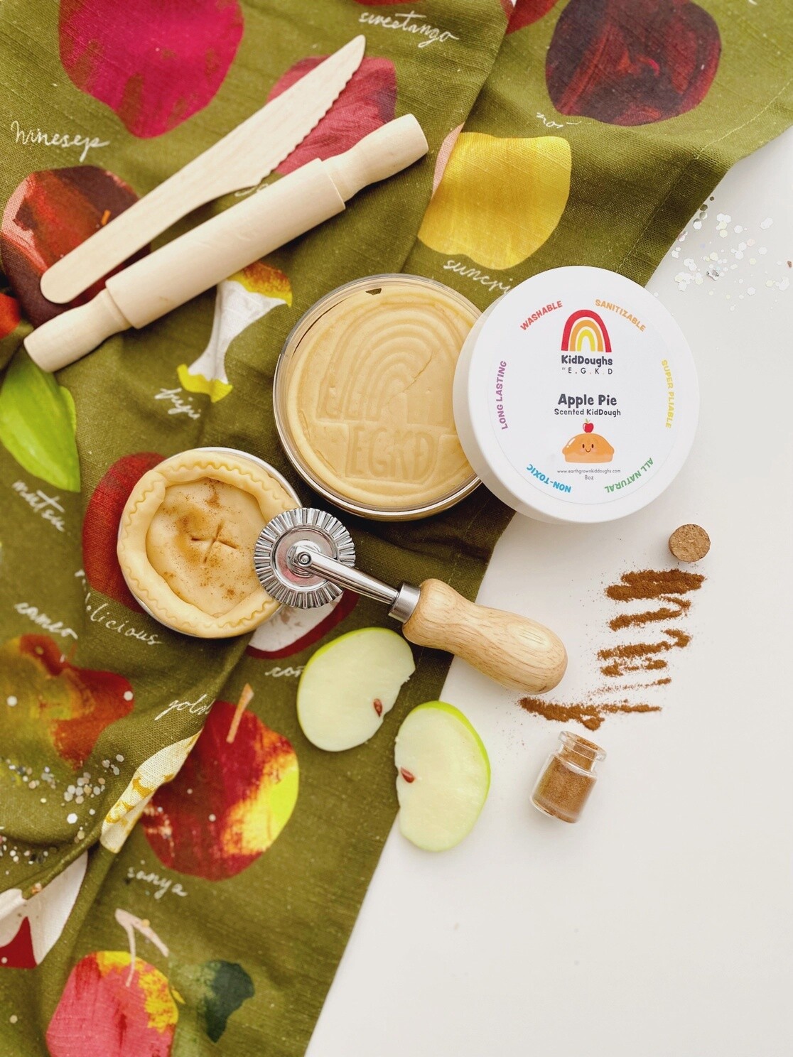 Apple Pie Sensory Play Dough Play Kit
