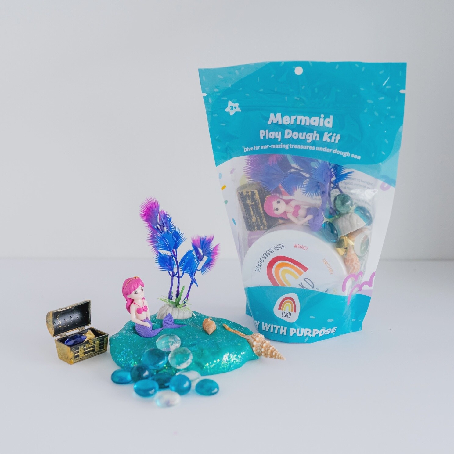 Mermaid (Tropical Punch) Sensory Play Dough Kit