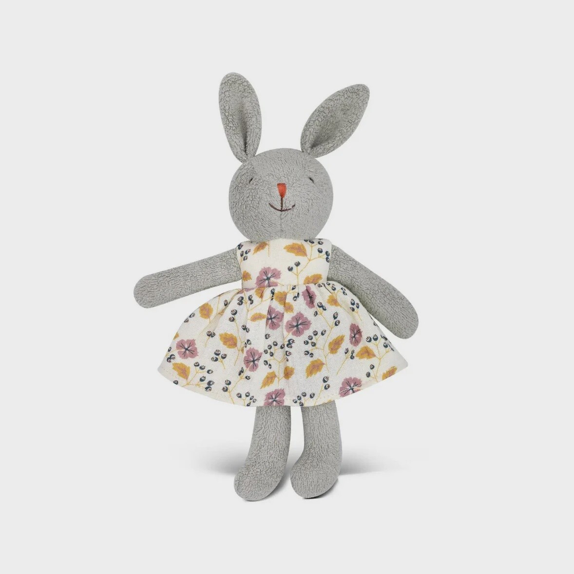 Pink Flower Grey Bunny