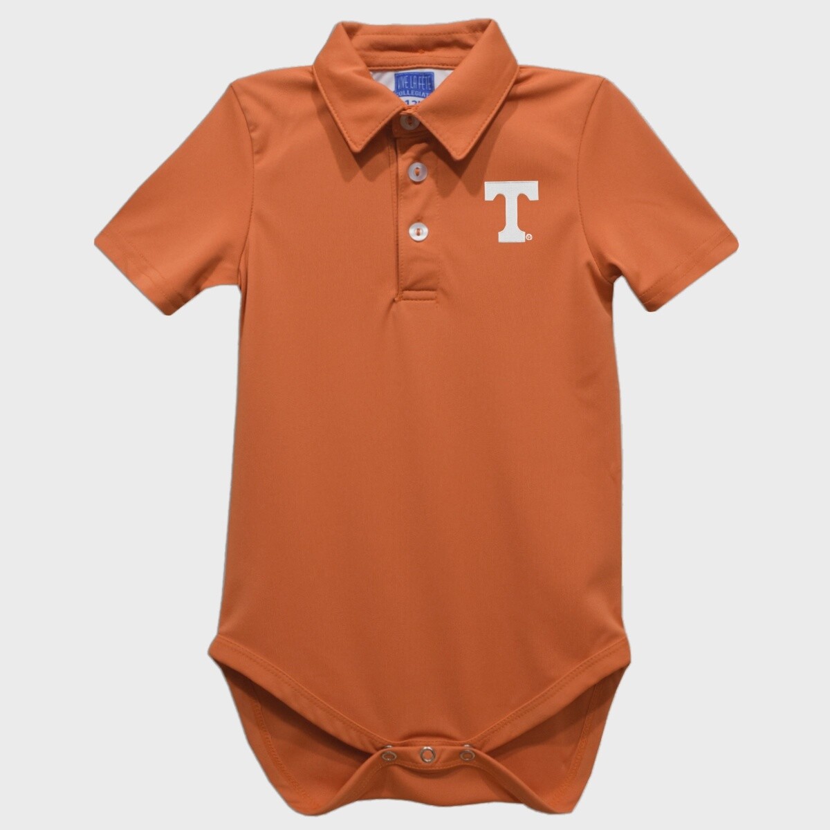 Tennessee Vols Embroidered Orange Solid Polo Onesie - 24M