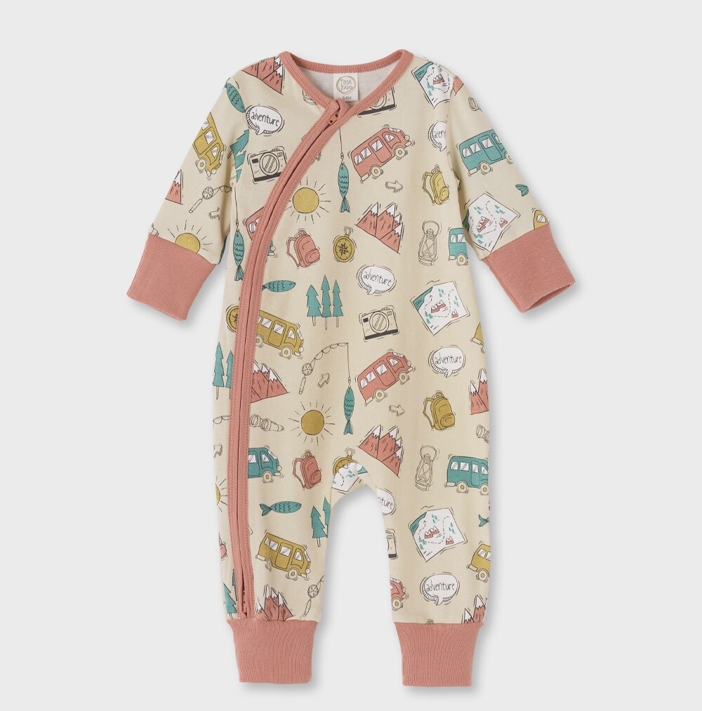 Big  Adventure Bamboo Zipper Romper