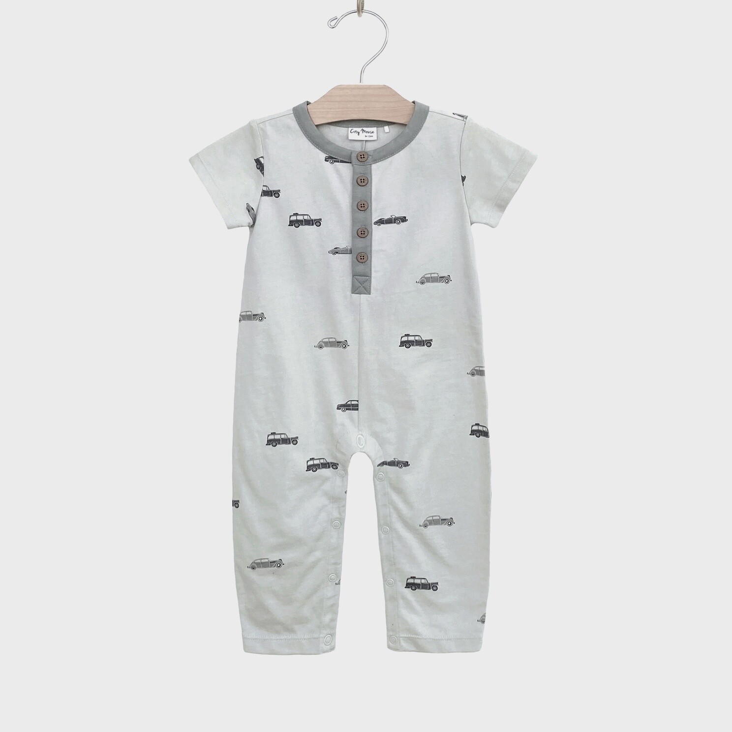 Henley Long Romper- Cars