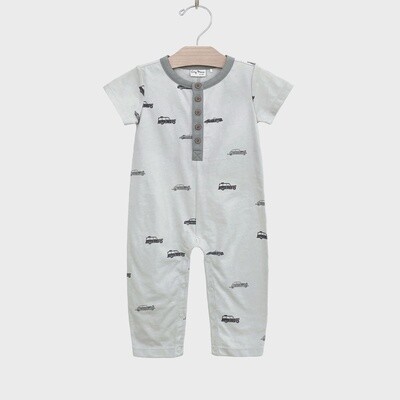 Henley Long Romper- Cars